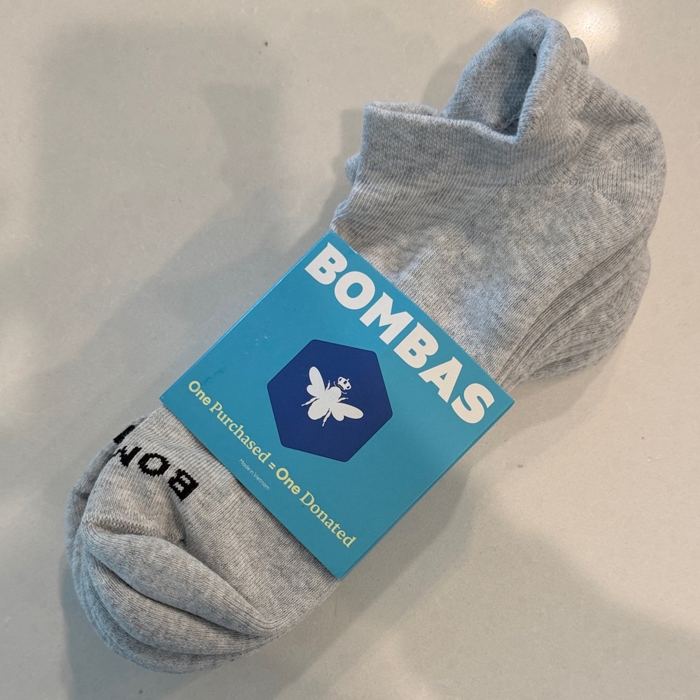 Bombas Gray Ankle Sock - 4 Pack